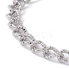 Tarnish Resistant 304 Stainless Steel Curb Chain Bracelet with Toggle Clasp for Women BJEW-E017-01P-2