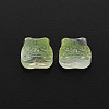 Two Tone Transparent Spray Painted Glass Beads GLAA-T022-22-C06-3