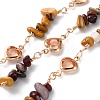Handmade Brass Glass Square Link Chains CHC-F019-11G-02-1
