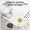 8Pcs 4 Colors Zinc Alloy Curb Chain Purse Chains FIND-GA0007-17-4