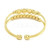 Rack Plating Brass Bangles Double Layer Cuff Bangles for Women BJEW-B106-08G-3