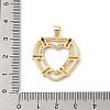 Brass Micro Pave Cubic Zirconia Pendants KK-U047-22GP-3