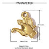 304 Stainless Steel Pendants STAS-OY008-45G-2