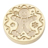 Christmas Series Wax Seal Brass Stamp Head AJEW-M037-01G-21-2