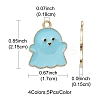 20Pcs 4 Colors Alloy Enamel Pendants ENAM-YW0002-68-3