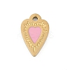 304 Stainless Steel Enamel Charms STAS-I325-054G-01-1