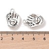 Tibetan Style Zinc Alloy Pendants TIBEP-R334-225AS-RS-3
