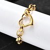 304 Stainless Steel Charm Bracelets BJEW-Q050-02G-5