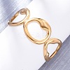 304 Stainless Steel Cuff Bangles for Women BJEW-D306-07G-4