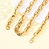 304 Stainless Steel Link Chain Necklaces for Women Men NJEW-F363-06G-3