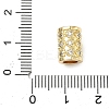 Brass Micro Pave Cubic Zirconia European Beads ZIRC-I356-41G-3
