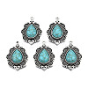 Tibetan Style Alloy Pendants PALLOY-R113-003-RS-3