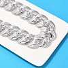 Electroplated CCB Curb Chain Necklace & Bracelets Set SJEW-G084-01P-3