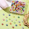 230Pcs Transparent & Printed Acrylic Beads OACR-FS0001-52-1