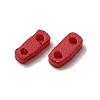 2-Hole Baking Paint Glass Seed Beads SEED-S023-17A-15-2