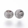 Tarnish Resistant 304 Stainless Steel Textured Spacer Beads STAS-P108-04P-2