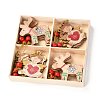 Christmas Theme Wood Big Pendant Decorations HJEW-F011-04-5