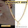 1Pc 304 Stainless Steel Letter Pendant Necklaces NJEW-LP0001-33P-G-2