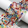 Transparent Electroplate Glass Beads Strands EGLA-A039-T4mm-A29-4