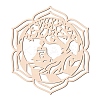 Laser Cut Wooden Wall Sculpture WOOD-WH0105-007-1