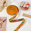 10 Yards Ethnic Style Embroidery Polyester Ribbons OCOR-FG0002-26A-5