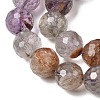 Natural Purple Phantom Quartz Purple Lodolite Quartz Round Beads Strands G-Z127-B01-12mm-4