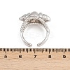 Brass Cuff Rings for Women RJEW-H256-20-P-7