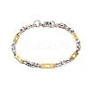 201 Stainless Steel Link Chain Bracelets BJEW-B078-132GP-1
