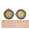 Vintage Tibetan Style Alloy Pendant Cabochon Bezel Settings TIBEP-M018-139AB-NF-3