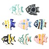 8Pcs 8 Colors Handmade Porcelain Beads PORC-FS0001-52-1