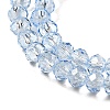 Transparent Baking Paint Glass Beads Strands DGLA-A034-T4mm-D13-3