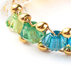 Transparent Acrylic Beads Finger Rings X1-RJEW-TA00004-5