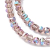 Electroplate Glass Beads Strands EGLA-K015-11B-3