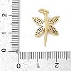 Rack Plating Brass Micro Pave Cubic Zirconia Pendants LS-KK-H509-10G-02-3