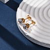 304 Stainless Steel Micro Pave Clear Cubic Zirconia Stud Earrings EJEW-P299-01E-G-3