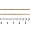 Ion Plating(IP) 304 Stainless Steel Round Snake Chain Necklace for Women NJEW-G097-01G-4
