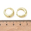 Brass Micro Pave Cubic Zirconia Hoop Earrings KK-CBA30C7-15G-5