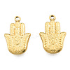 Ion Plating(IP) 201 Stainless Steel Pendants STAS-N098-243LG-1