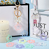 100Pcs Transparent Luminous Acrylic Pendants TACR-SP0001-18-4
