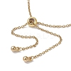 Adjustable 304 Stainless Steel Cable Chains Bracelets Making AJEW-JB01216-01-3