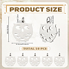 10Pcs 201 Stainless Steel Pendants STAS-LP0004-62-2