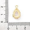 Brass Micro Pave Clear Cubic Zirconia Pendants KK-Z084-09G-04-3