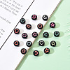 Opaque Black Acrylic Beads SACR-YW0001-21A-6
