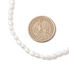 Natural Keshi Pearl Two Sides Polished Beaded Necklaces for Women NJEW-JN05336-02-4