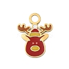 Christmas 304 Stainless Steel Enamel Pendants LS-STAS-I356-02G-02-1