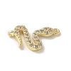 Brass Micro Pave Clear Cubic Zirconia Pendants KK-S505-05G-2