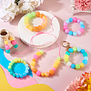 72Pcs 12 Colors  Luminous Hexagon Food Grade Silicone Beads SIL-TA0001-36-8