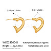 304 Stainless Steel Stud Earrings for Women YK4043-1-2