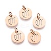 304 Stainless Steel Charms STAS-Q201-T445-6R-1
