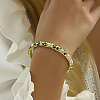 Enamel Flower Bangle with Rhinestone PF4009-2-2